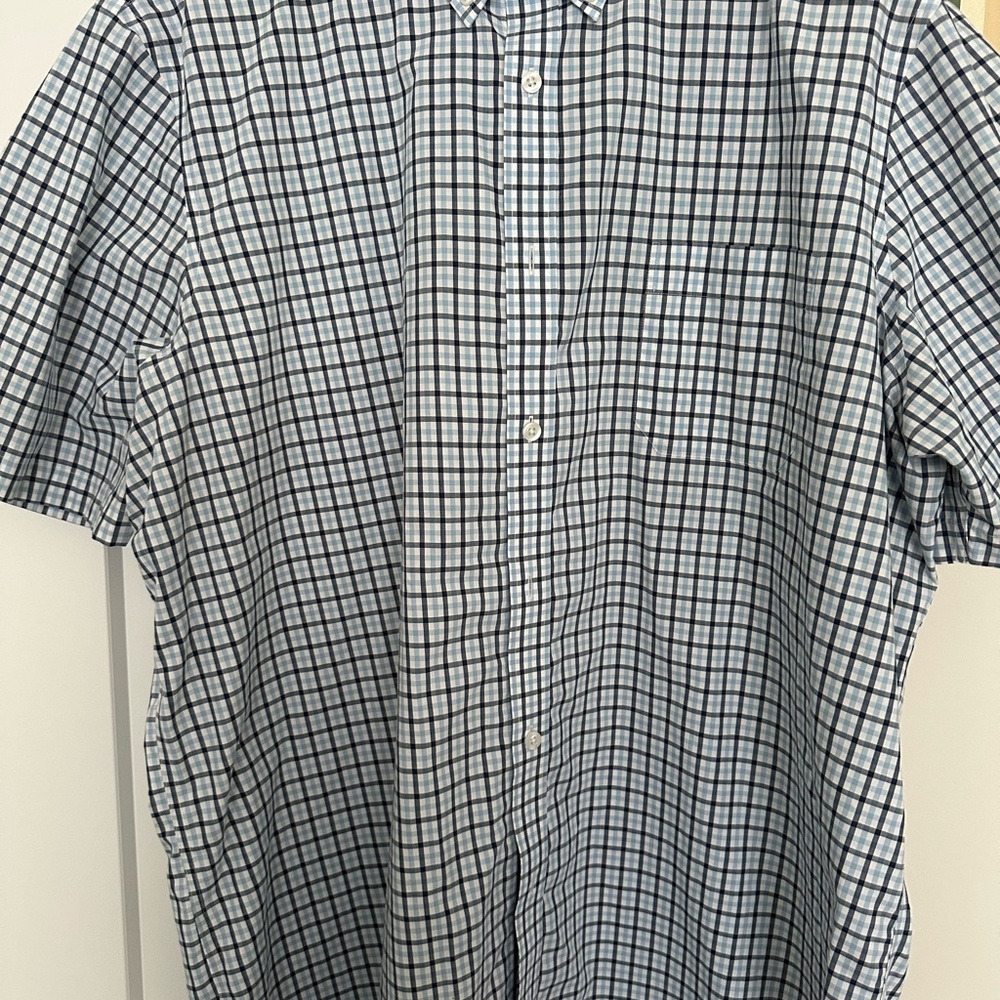 Men's NORDSTROM Blue Checkered Shirt